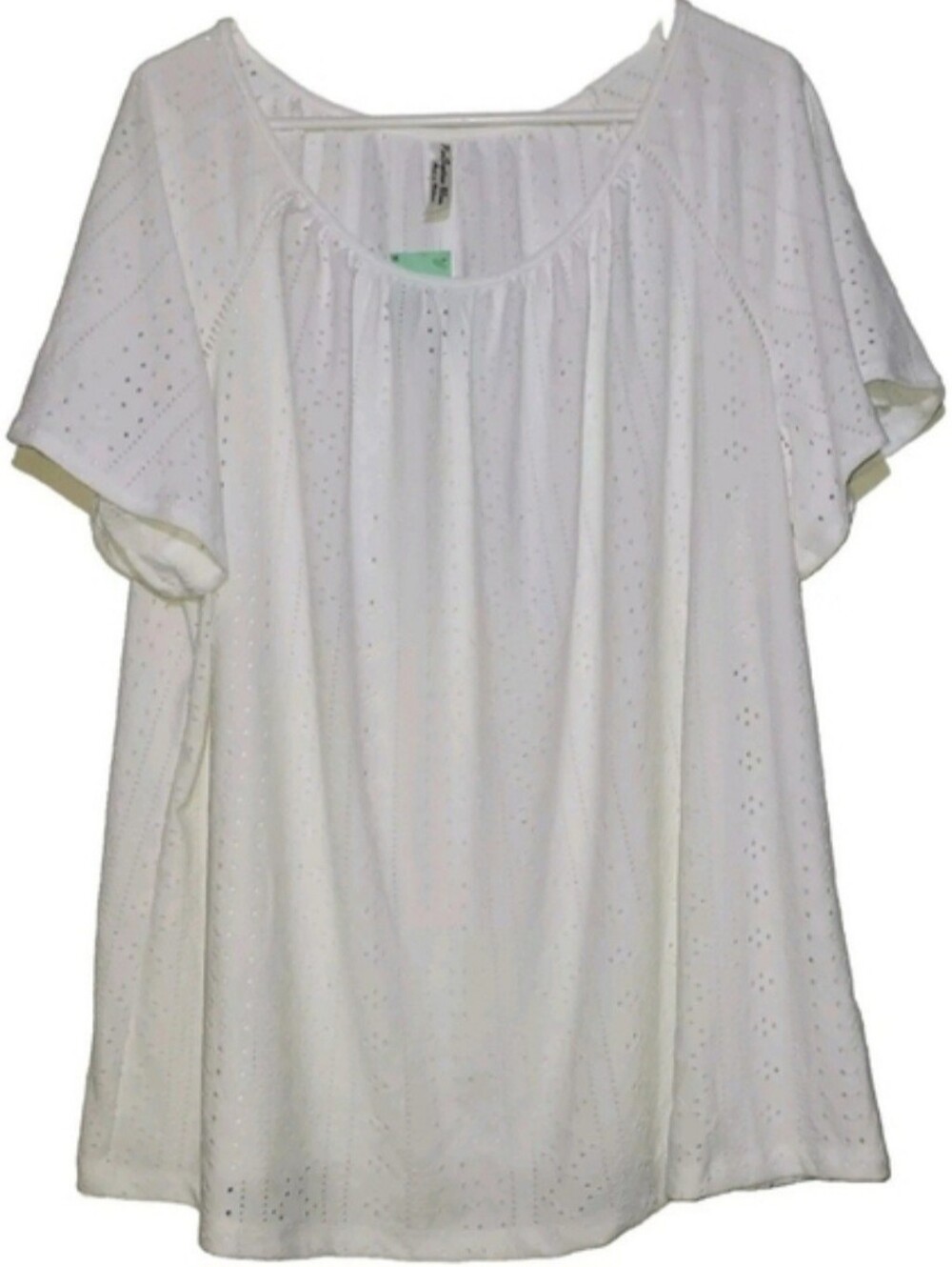 PerSeption NWT Ivory Lace Swing Blouse Sz 1X Feminine Whimsical